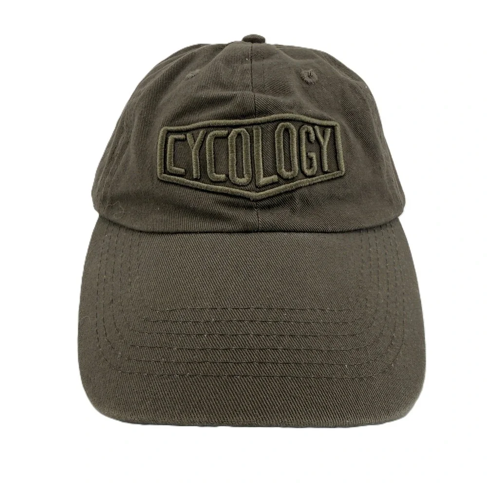 Cycology Baseball Cap Mens Brown Embroidered Logo Adjustable Cotton Dad Hat